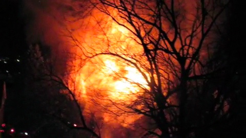 Three Injured in Fire Next Door